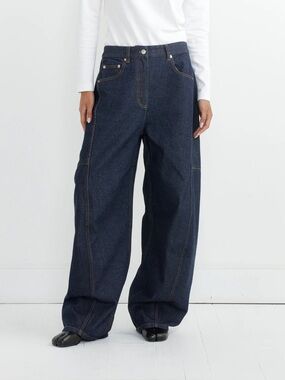 Tibi barrel Sid Jean in Indigo 26